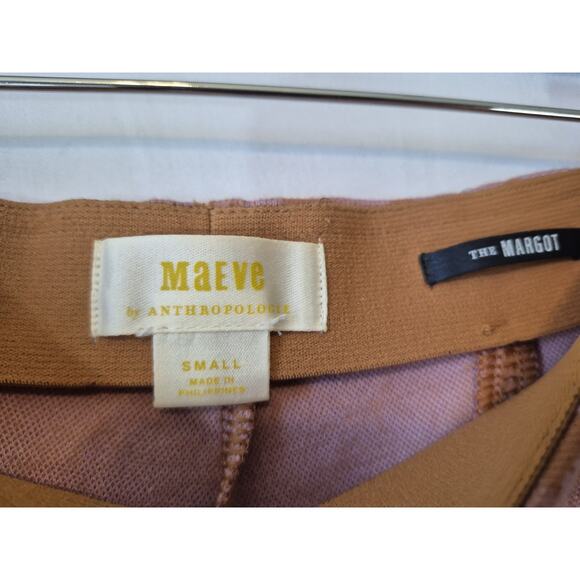 Anthropologie Maeve The Margot Pink Kick Flare Cropped Pants Small - Picture 6 of 8